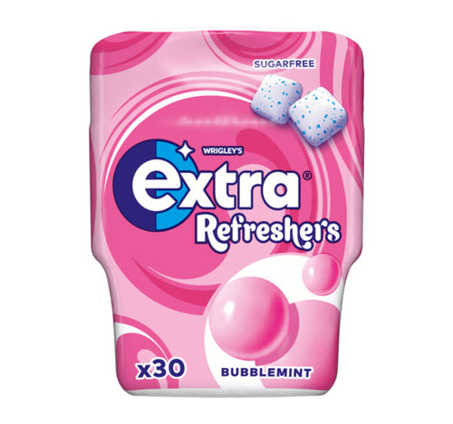Wrigley's Sugar Free Extra Refreshers Bubblemint Flavor Chewing Gum 30pcs 67 g