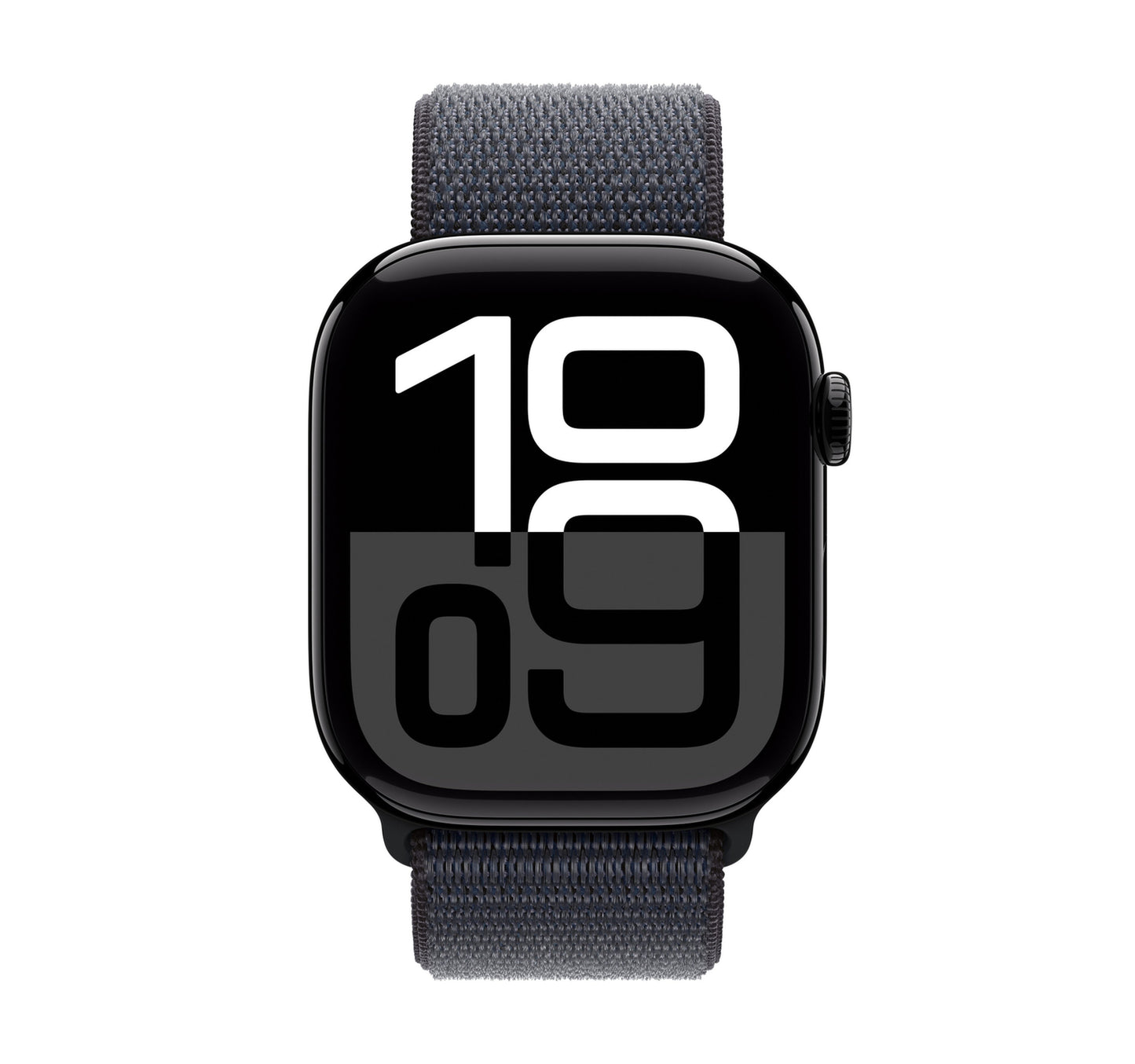 Apple Watch Series 10 GPS, 46 mm Jet Black Aluminium Case with Ink Sport Loop
