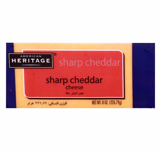 American Heritage Sharp Cheddar Cheese 226.79 g