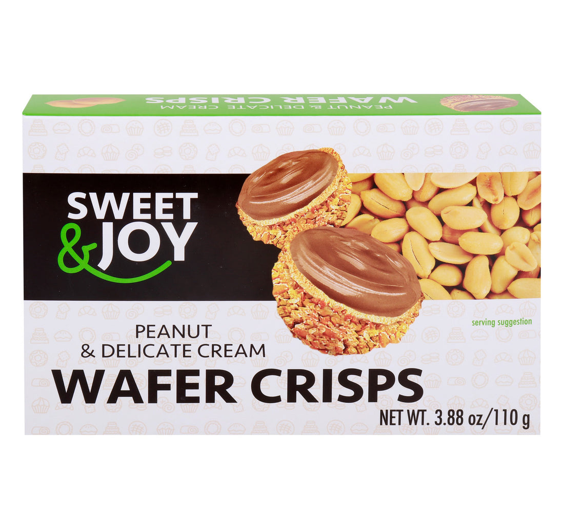 Sweet & Joy Peanut & Delicate Cream Wafer Crisps 110 g