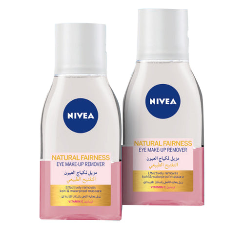 Nivea Eye Make Up Remover Natural Fairness 2 x 125 ml