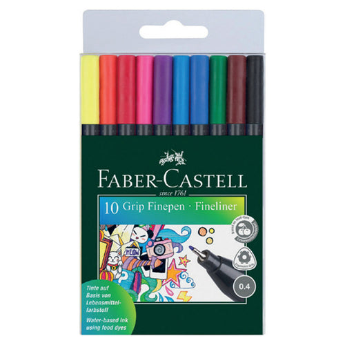 Faber-Castell Grip Fine Liner 10 Colors 610