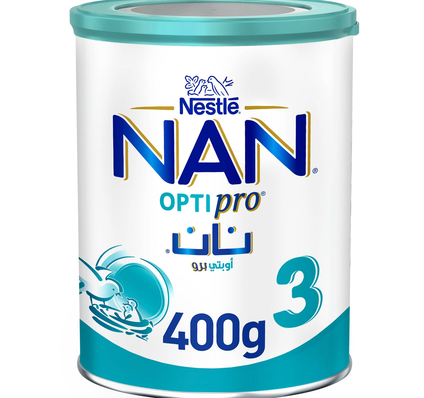 حليب نستله نان أوبتي برو المرحلة 3 للأطفال الصغار من عمر سنة إلى 3 سنوات 400 جرام