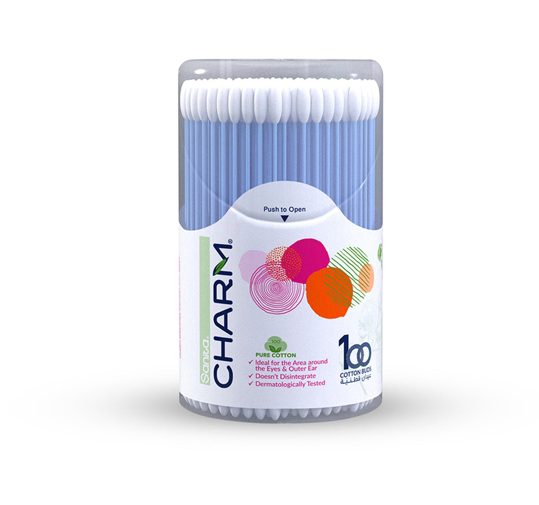 Sanita Charm Cotton Buds 100pcs