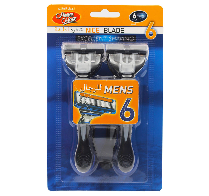 Home Mate Disposable Razor 6-Blades WL-SB6641L 6 pcs