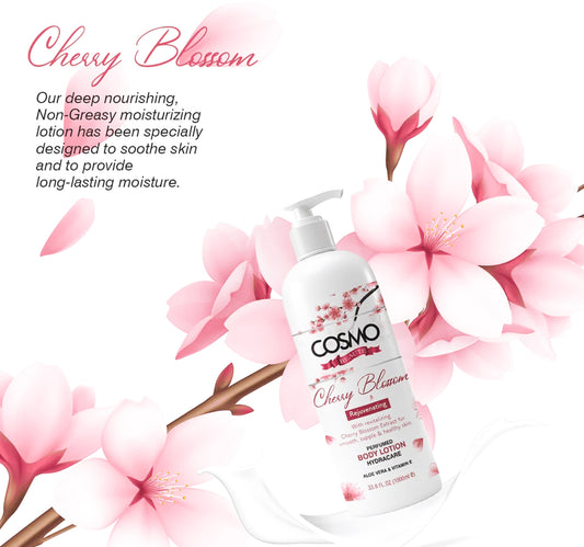 Cosmo Beaute Cherry Blossom Rejuvenating Perfumed Body Lotion 1 Litre
