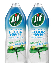 JIF Lemon Mint & Baking Soda Concentrated Floor Expert 2 x 1.5 Litre