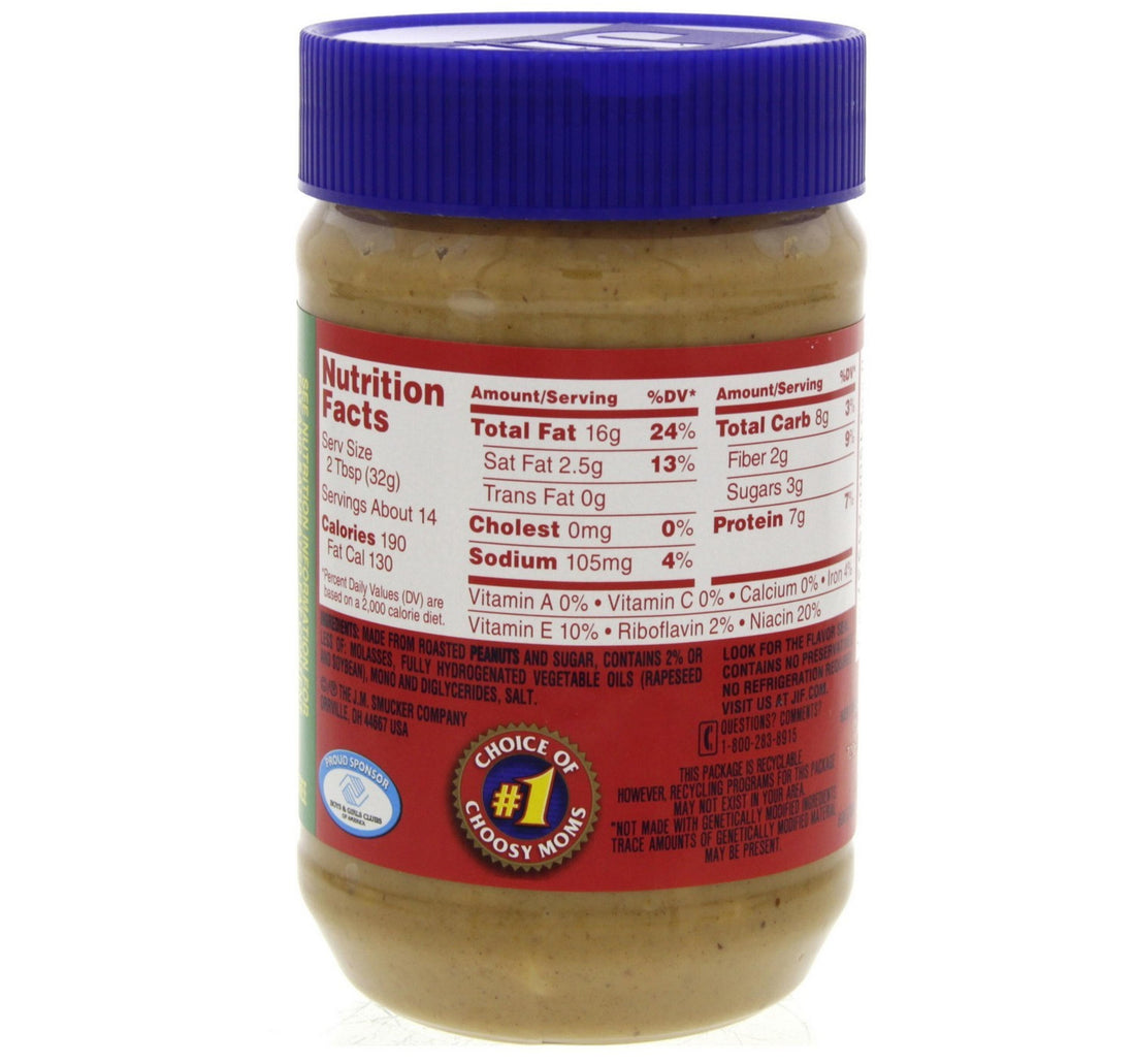 Jif Extra Crunchy Peanut Butter 454 g