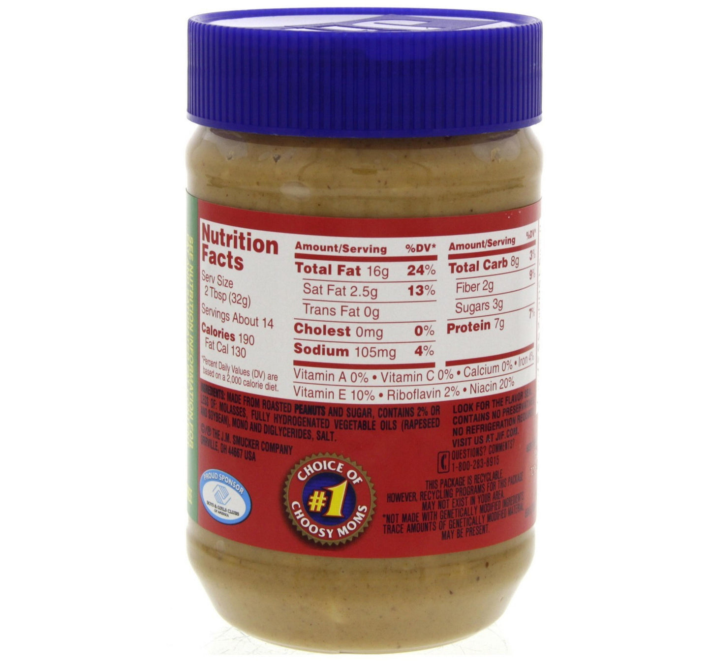 Jif Extra Crunchy Peanut Butter 454 g