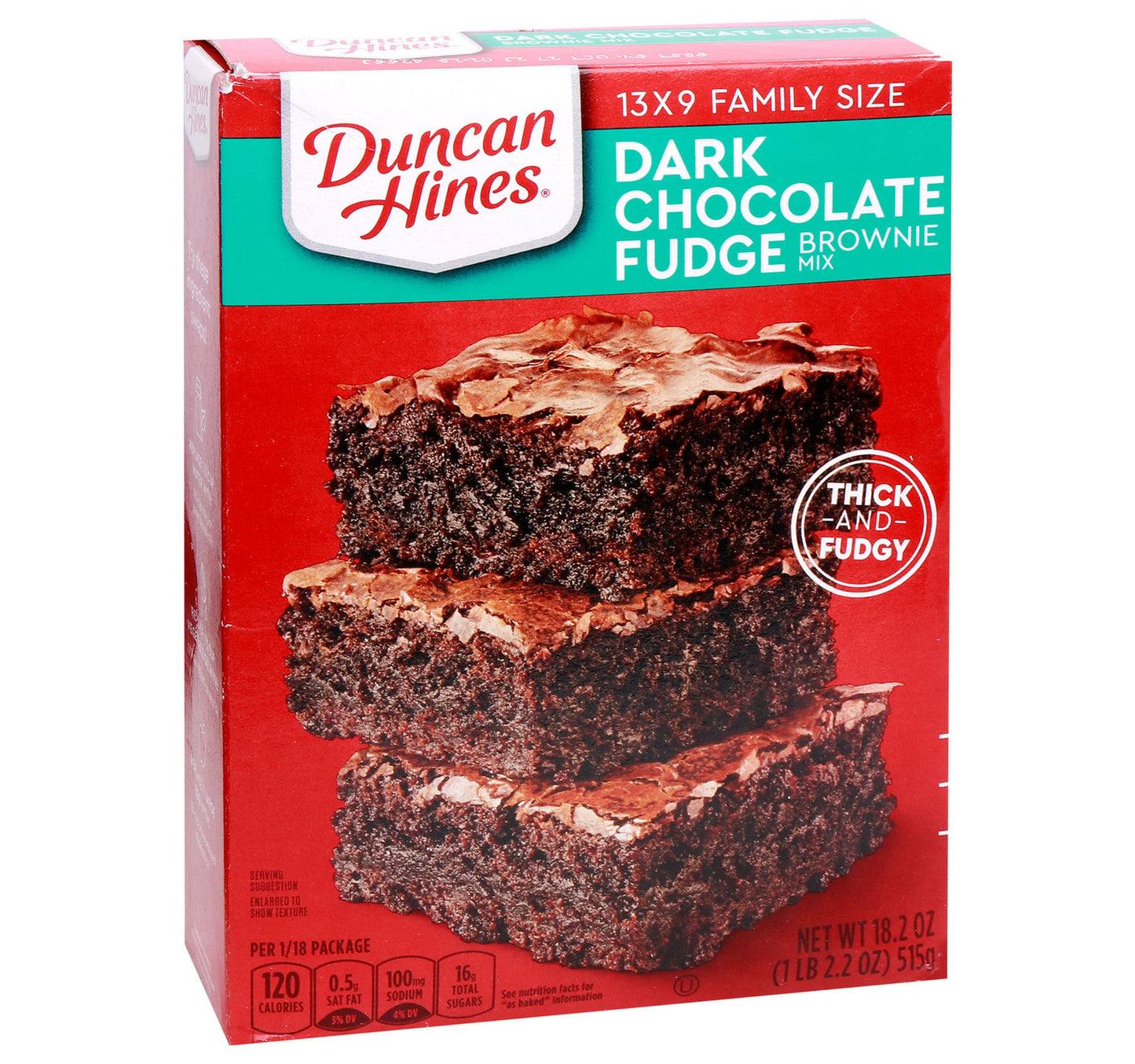 Duncan Hines Dark Chocolate Fudge Brownie Mix 515 g