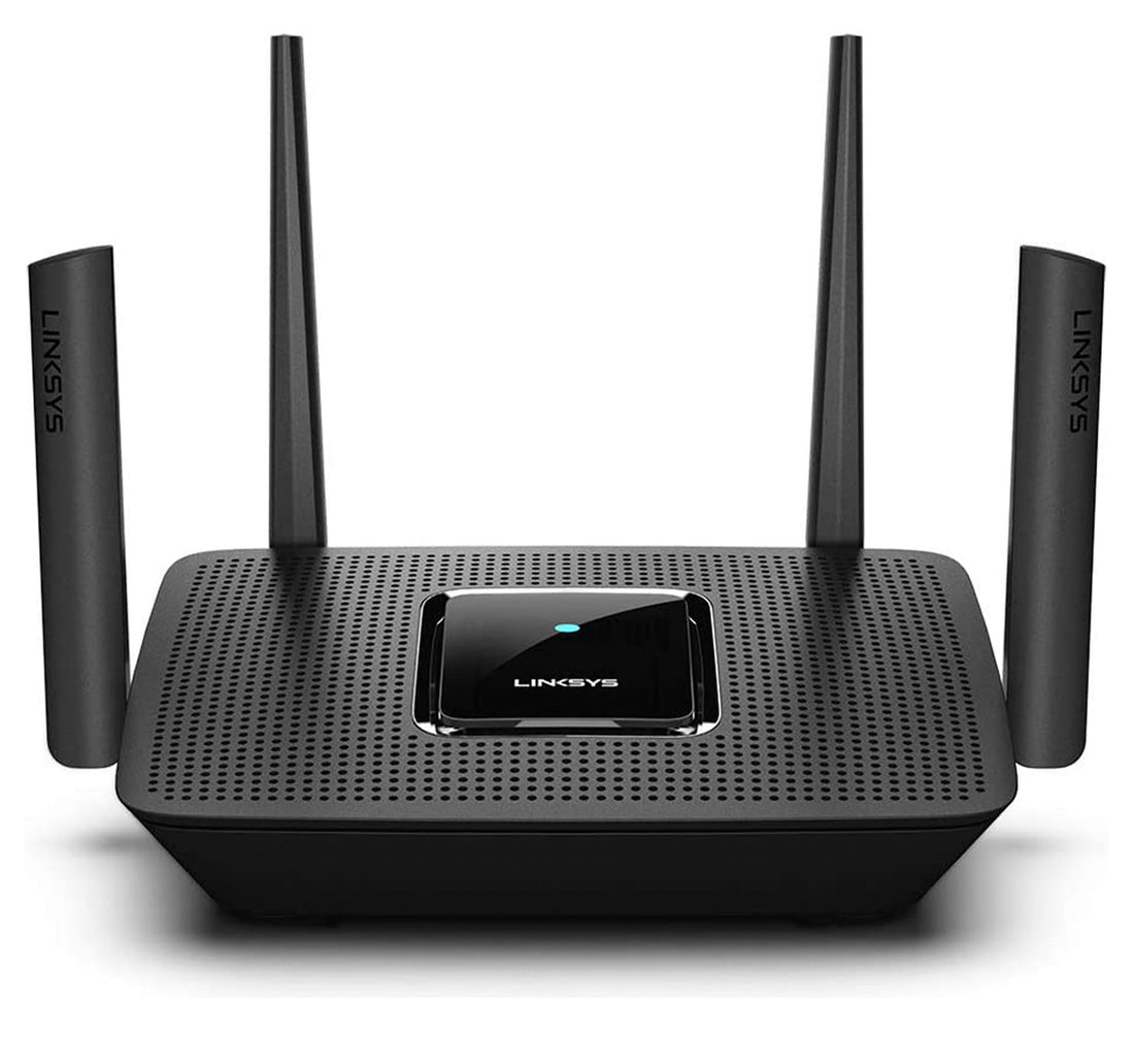 Linksys MR9000-ME Tri-Band Mesh WiFi 5 Router (AC3000, Compatible with Velop Whole Home WiFi System, 4 Gigabit Ethernet Ports, Parental Controls Via Linksys App), Black