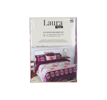 Laura Home Bed Sheet Single 2pc Set 150x230cm Assorted Colors
