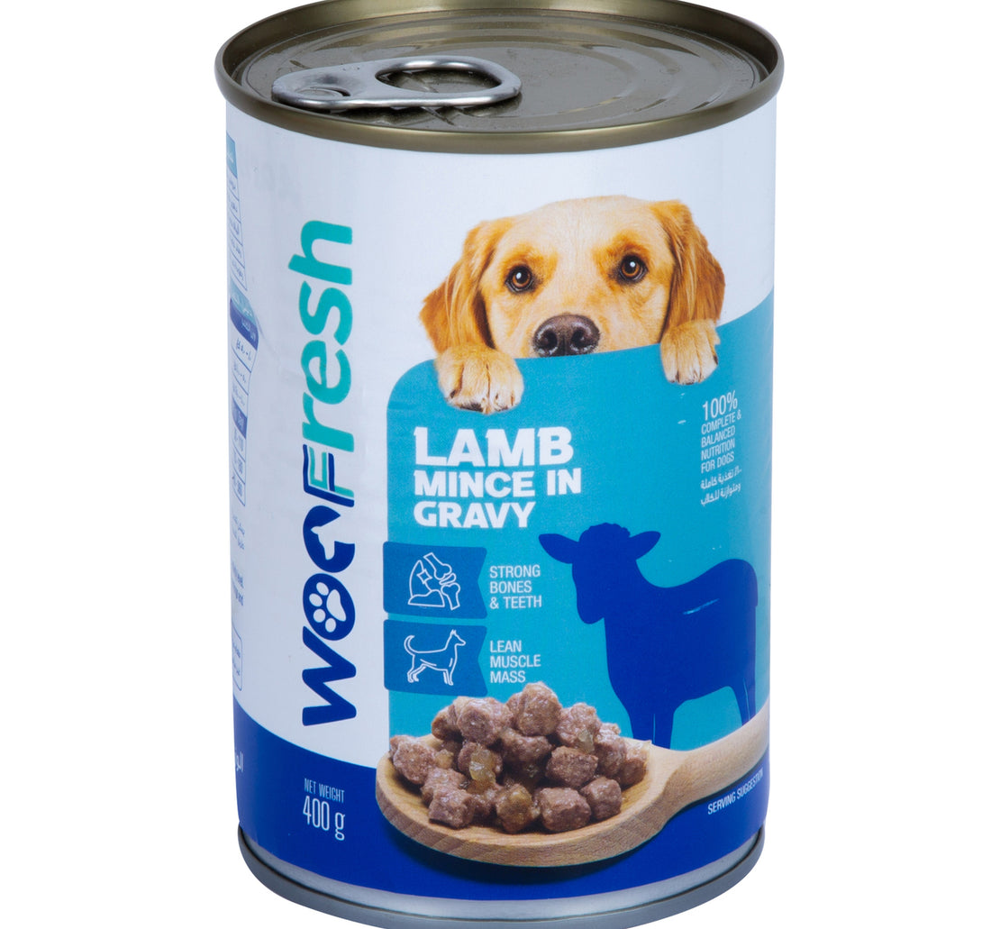 لحم ضأن مفروم طازج من وو في المرق للكلاب 400 جم