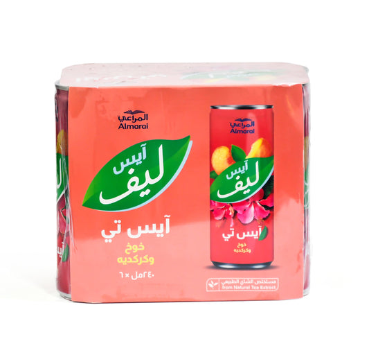 Almarai Peach & Hibiscus Ice Tea 6 x 240 ml