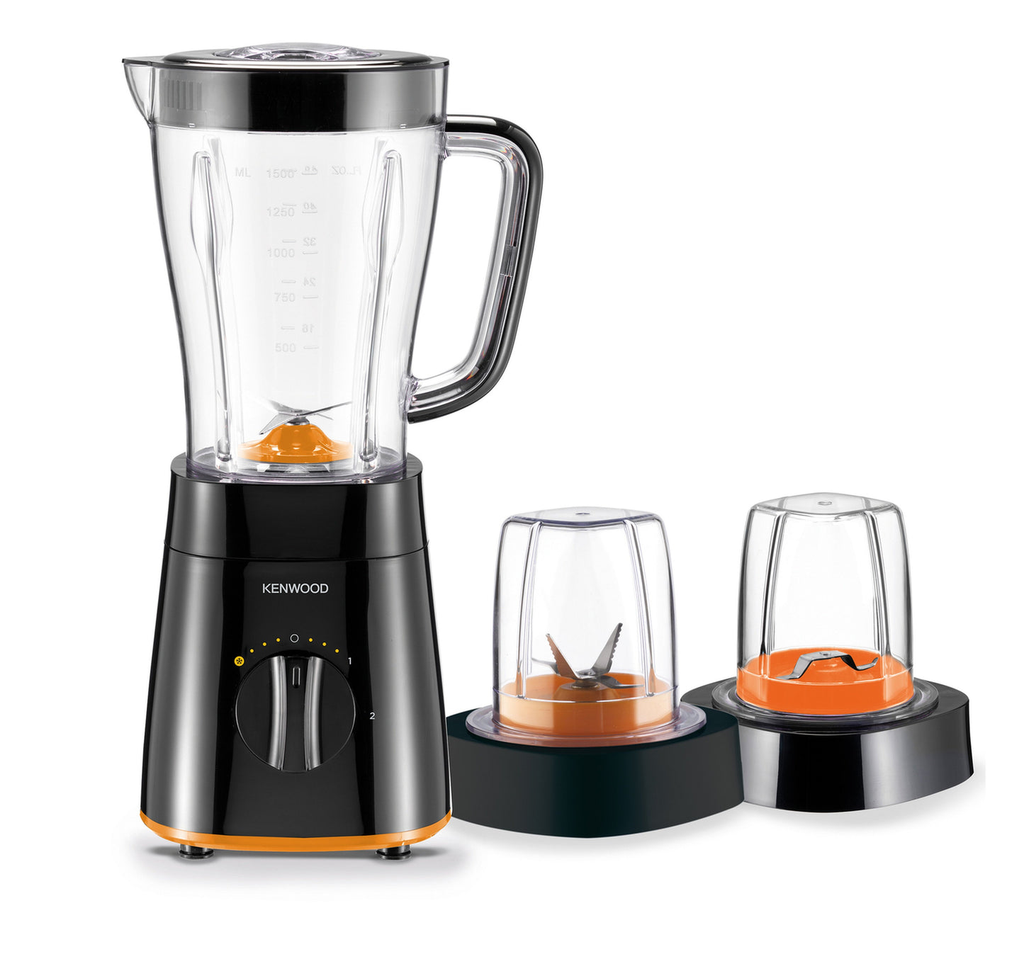 Kenwood Blender 500Watts with 2Mill, Black, 1.5Ltr, BLP15.360BK
