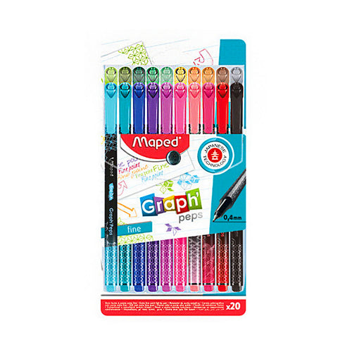 Maped Graph Peps Decorated Fineliners 20 Pcs