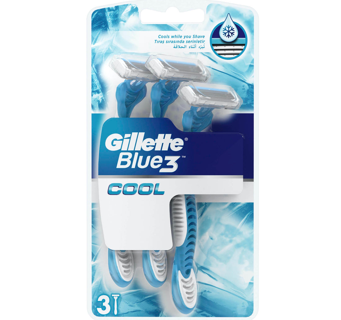 Gillette Blue 3 Cool Men's 3-Bladed Disposable Razor 3 pcs