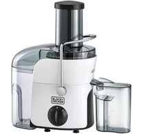 Black+Decker 800 W Juicer With 1.5L Large Pulp Container, White, JE780-B5