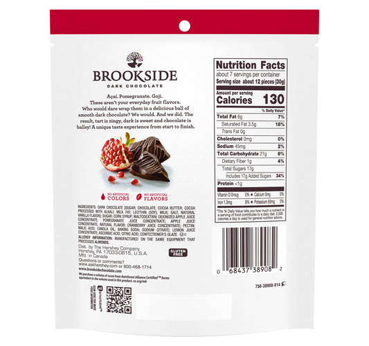 Brookside Dark Chocolate Pomegranate Flavor 198 g