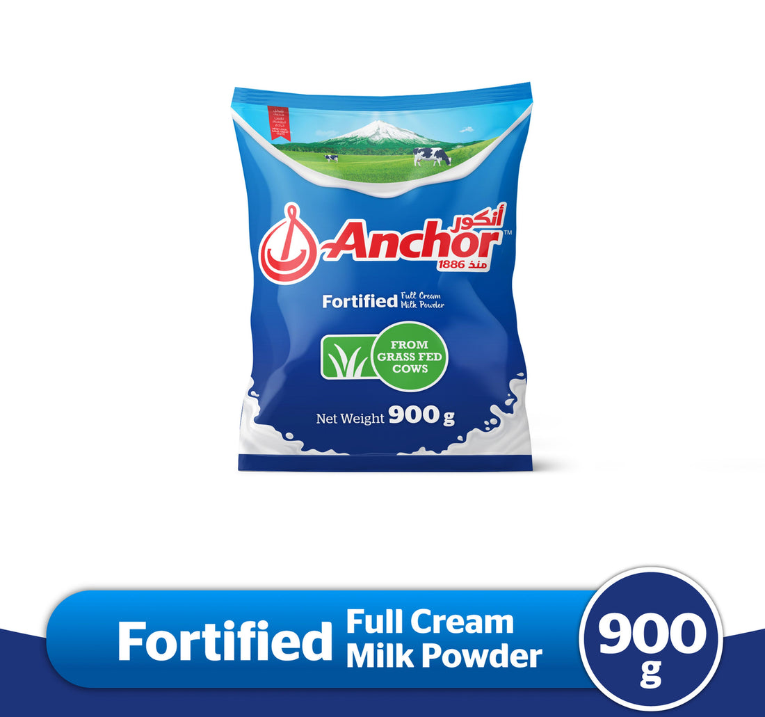 كيس مسحوق حليب كامل الدسم من أنكور 900 جرام