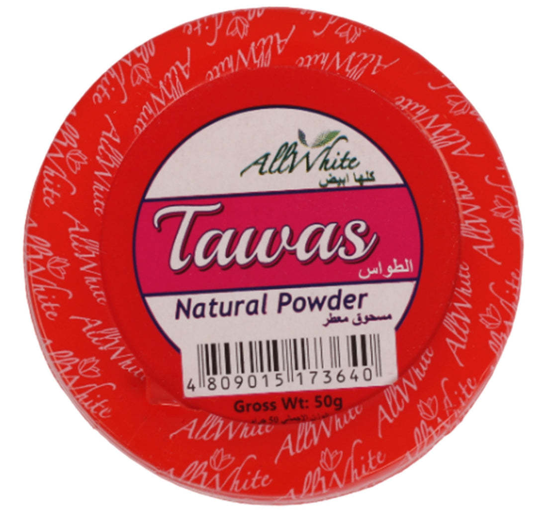 مسحوق تاواس الطبيعي الأبيض بالكامل 50 جم