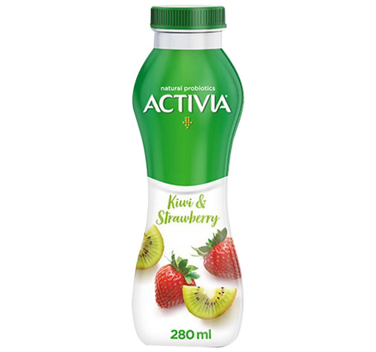 زبادي أكتيفيا جو بنكهة الكيوي والفراولة 280 مل