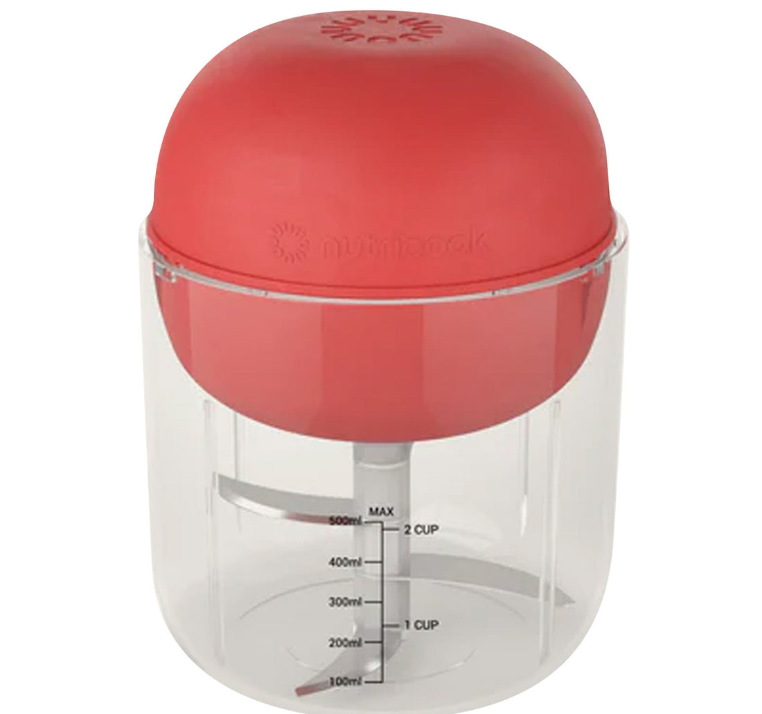 Nutricook Rechargeable Chopper, Red, NC-CH600R