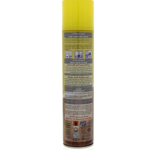 Kwik Furniture Polish Lemon 300 ml