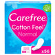 Carefree Panty Liners Cotton Unscented 56 pcs