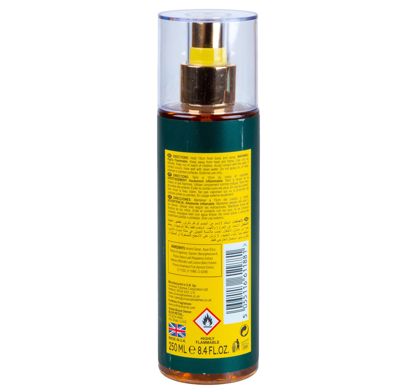 Portfolio Deep Adventure Luxury Fragrance Mist For Men 250ml