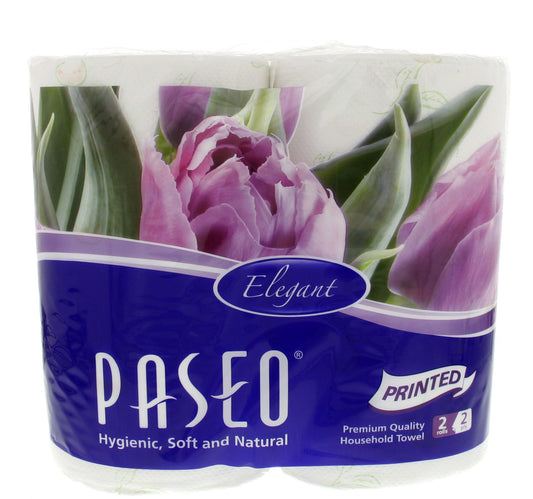 Paseo Elegant Printed Premium Quality House Hold Towel 2 Rolls