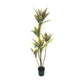 Maple Leaf Artificial Red Dracaena Plant with Pot 132cm 1709