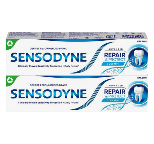 Sensodyne Repair & Protect Toothpaste Cool Mint Value Pack 2 x 75 ml