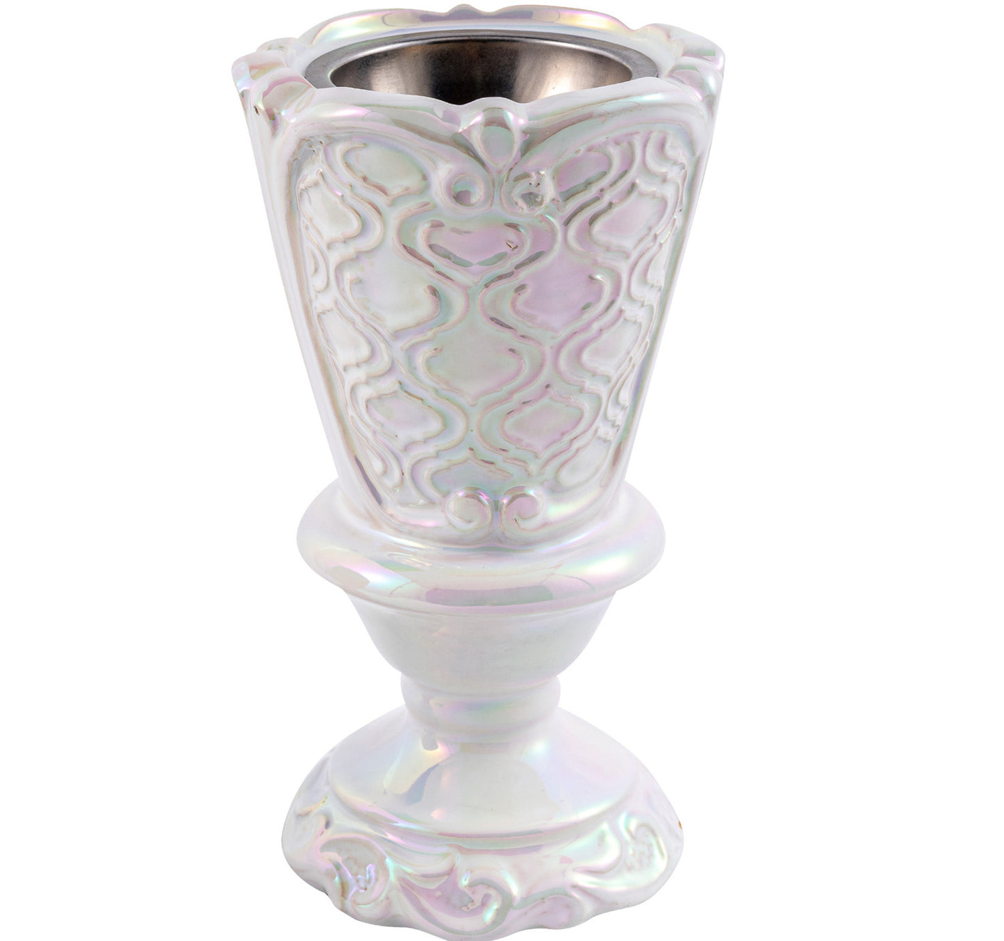 Maple Leaf Oud, Bakhoor Ceramic Incense Charcoal Burner 19.3cm White