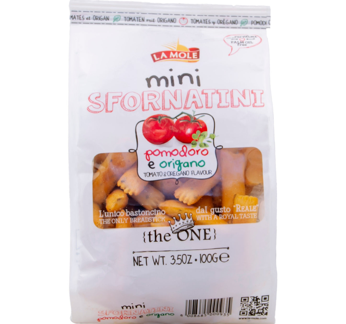 La Mole Mini Sfornatini Tomato & Oregano Flavour 100 g