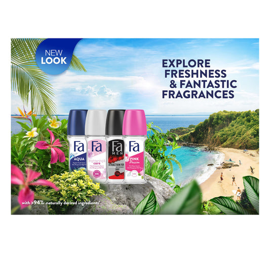 Fa Pink Passion Roll On Deodorant Value Pack 2 x 50 ml