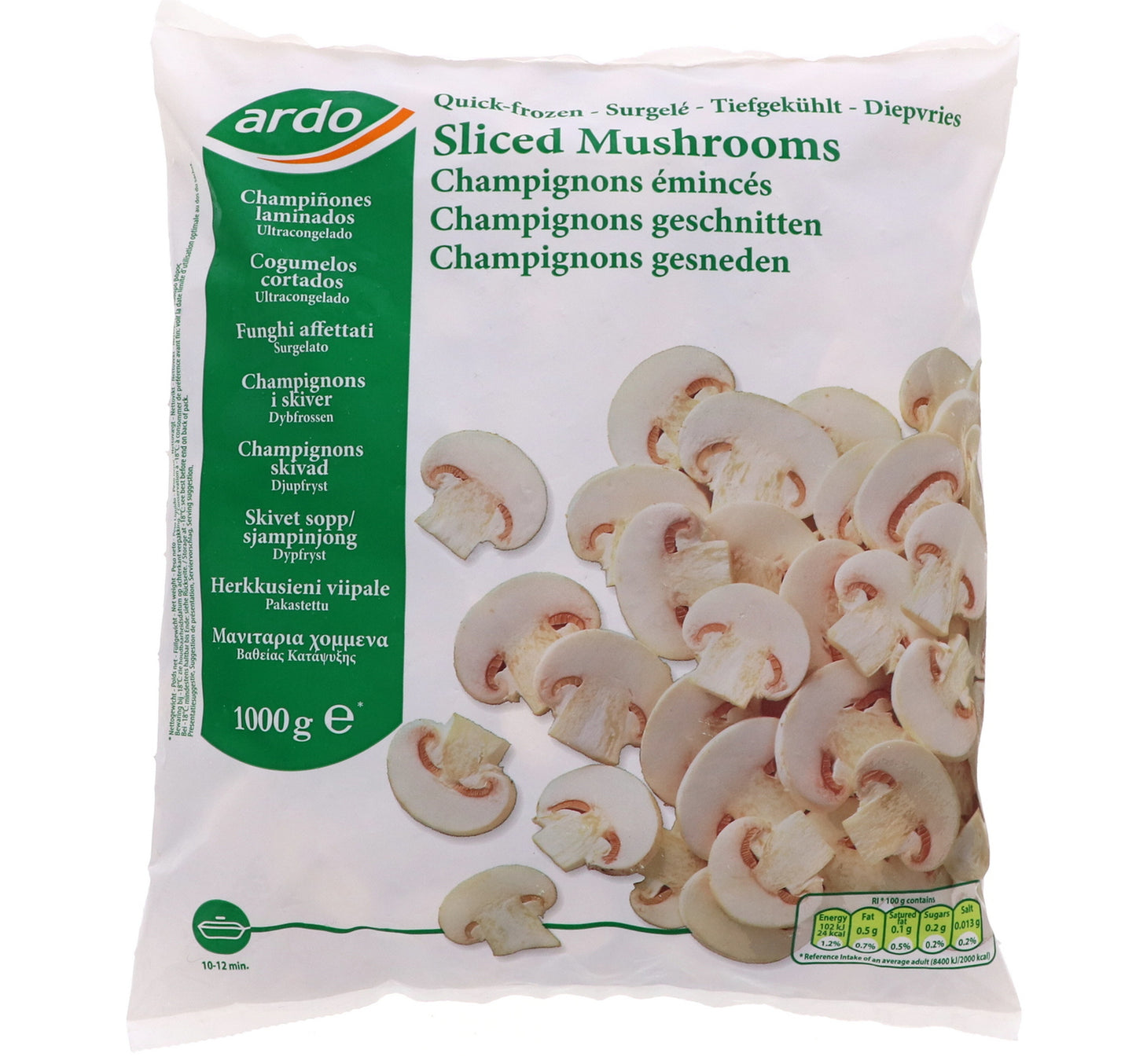 Ardo Sliced Mushrooms 1 kg
