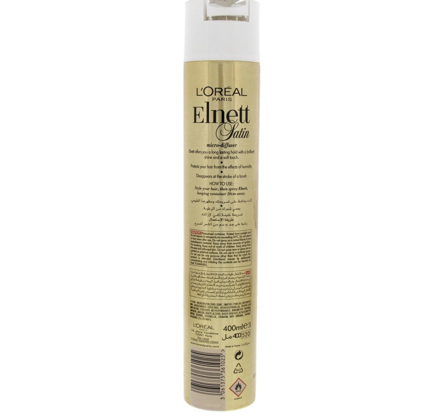 L'Oreal Elnet Satin Hair Spray Super Hold 400 ml