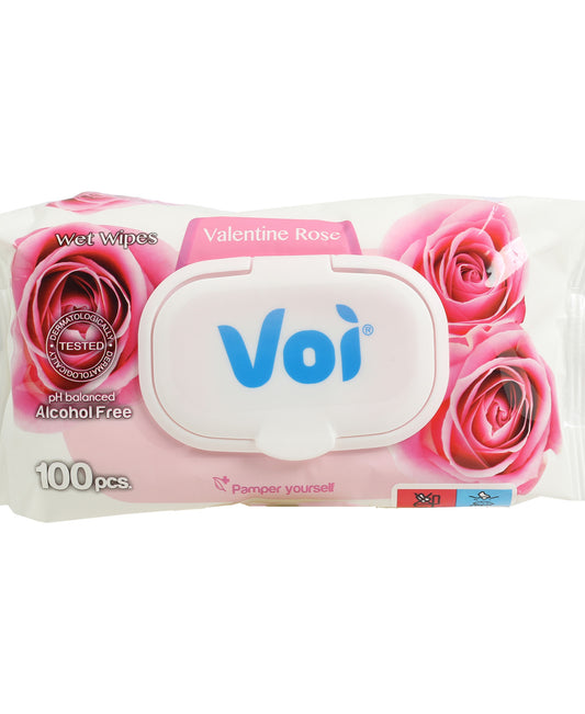 Voi Wet Wipes Valentine Rose 100pcs