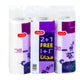 LuLu Kitchen Rolls Classic White Embossed 1ply 150 Sheets x 3 Rolls
