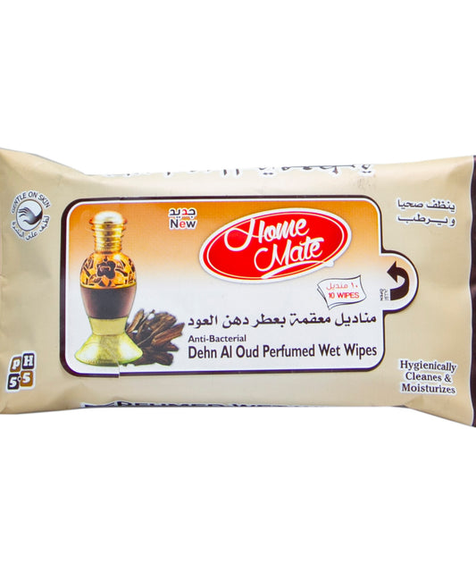 Home Mate Dehn Al Oud Perfumed Wet Wipes 10pcs