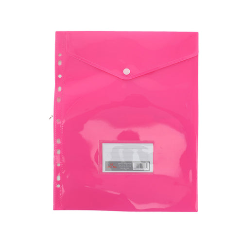 Win Plus Button Folder With Punch Hole