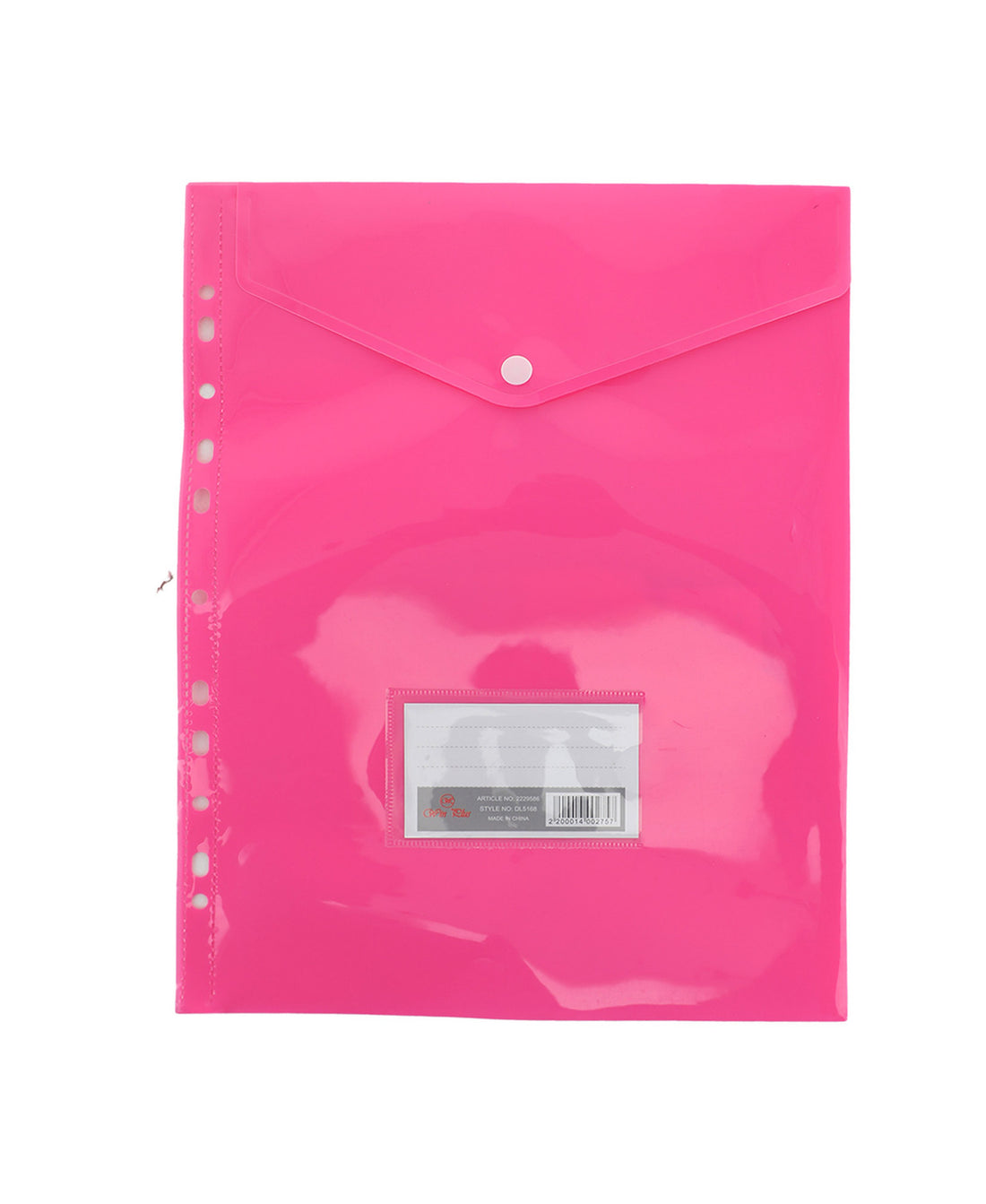 Win Plus Button Folder With Punch Hole