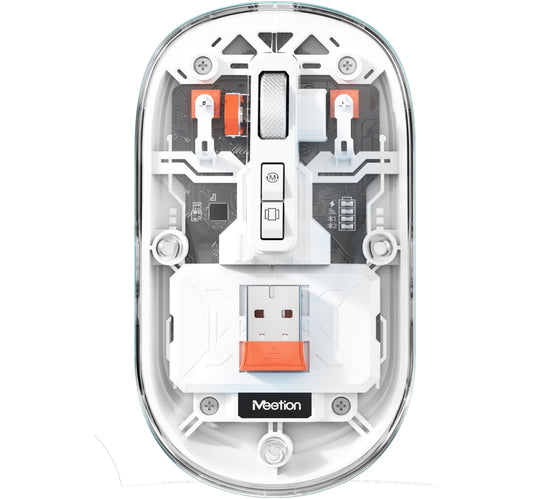 Meetion Transparent Wireless Rechargeable Mouse BTM005