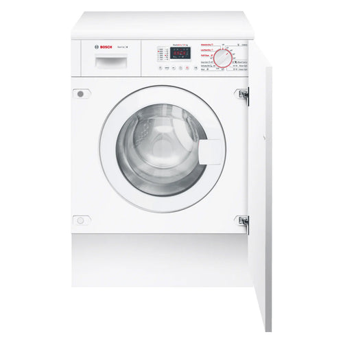 Bosch Series 4 Built-in Washer & Dryer, 7/4 kg, 1400 RPM, White, WKD28351GC