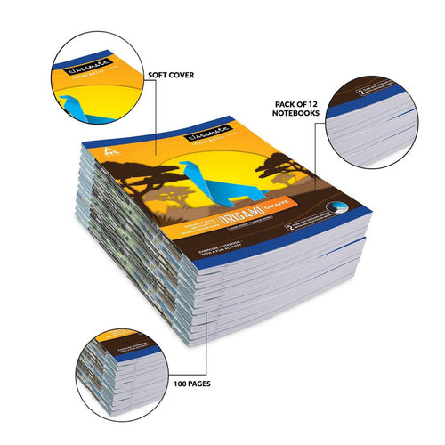 Classmate Exercise Book Centre Stapled 240x180mm 56-GSM Square 10MM 100 Pages Assorted