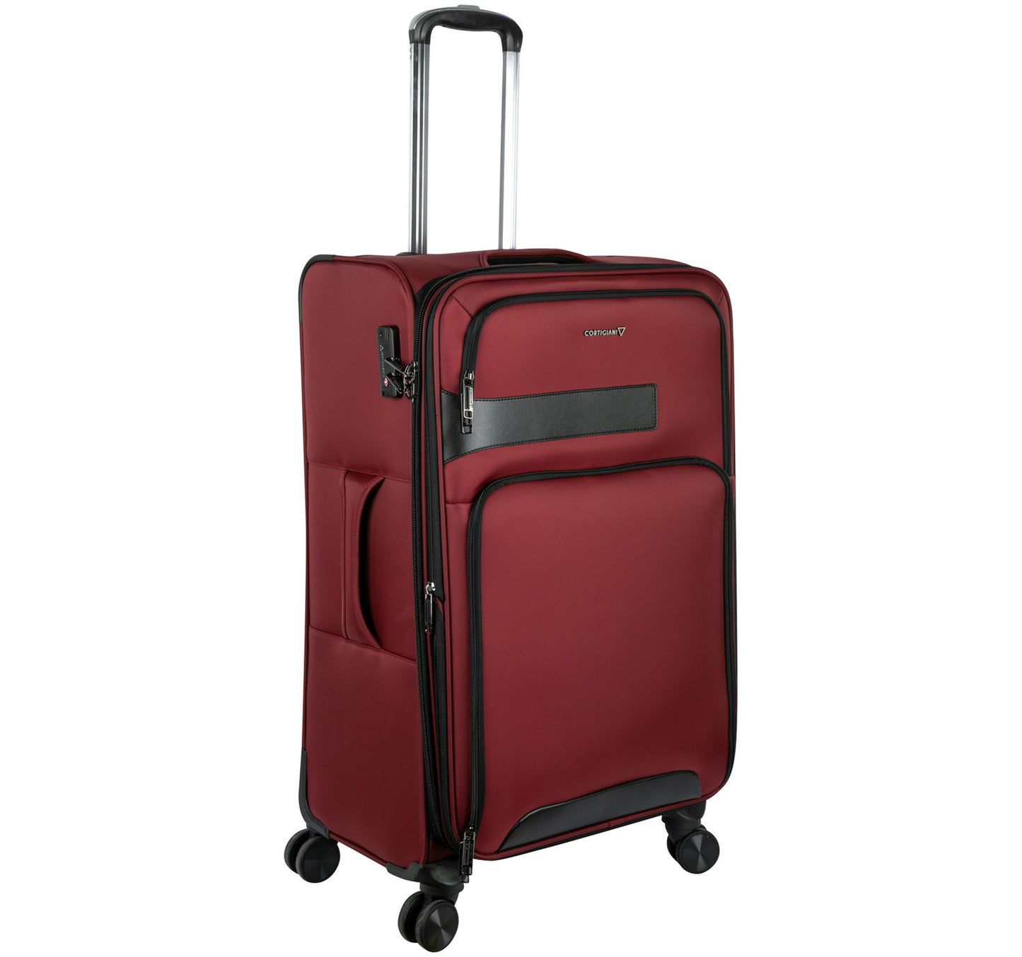 Cortigiani 4 Wheels Soft Trolley, 20 inches, Assorted, 1600