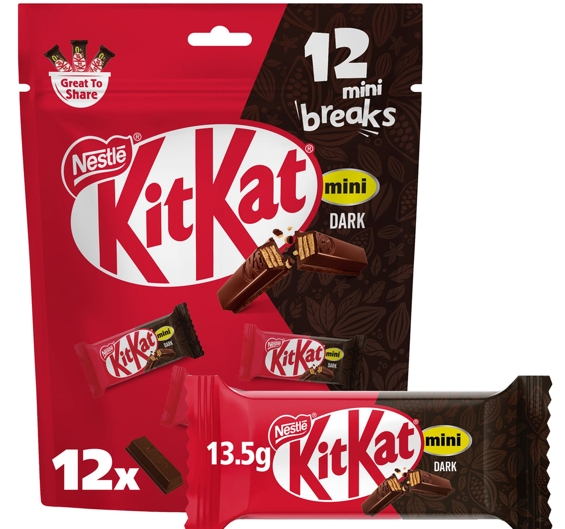 KitKat 2 Finger Mini Wafer Dark Chocolate 12 pcs 162 g