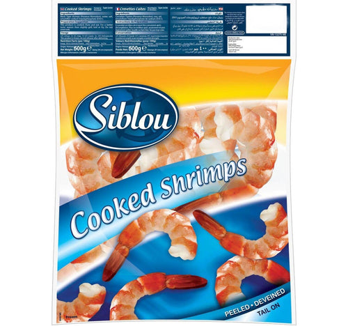 Siblou Super Jumbo Cooked Shrimps 500 g