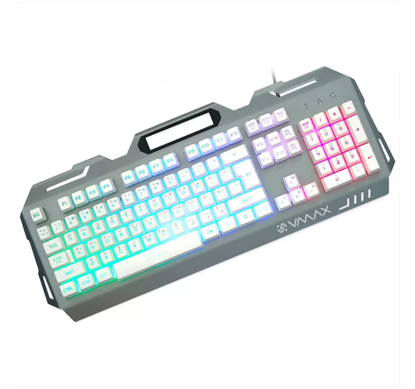 VMAX Metal Gaming Keyboard, Silver, VGK611